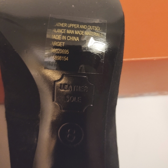 Missoni for Target Black Suede Chevron Block Heels Size 8 - Picture 7 of 11